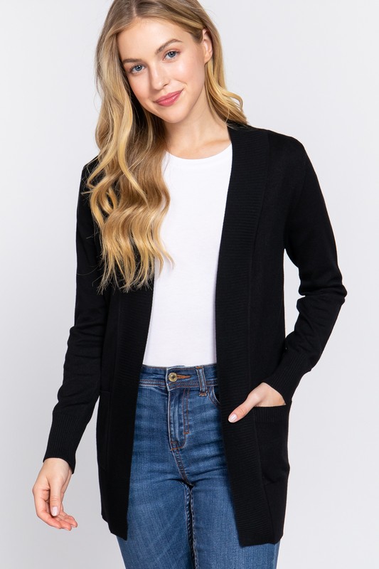 BANDED CARDIGAN