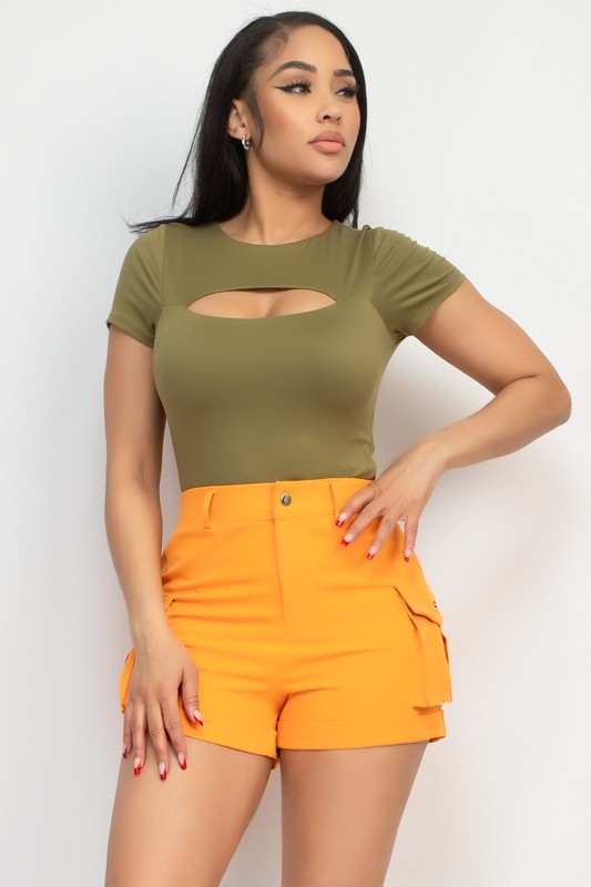 CUTOUT CROP TOPS