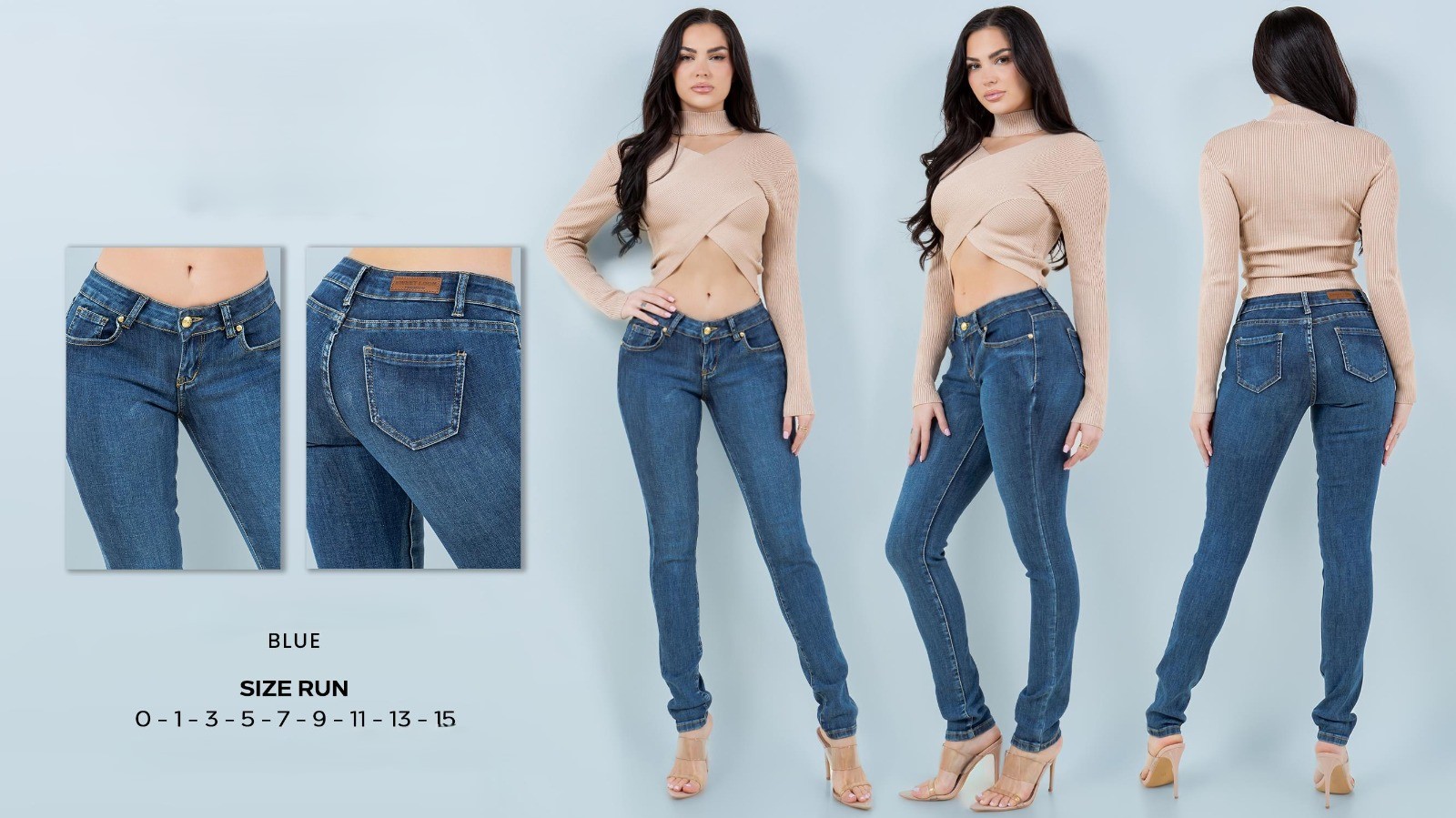 LADIES LOWRISE DENIM