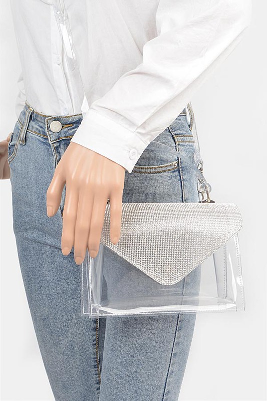 RHINESTONE FLAP BAGS