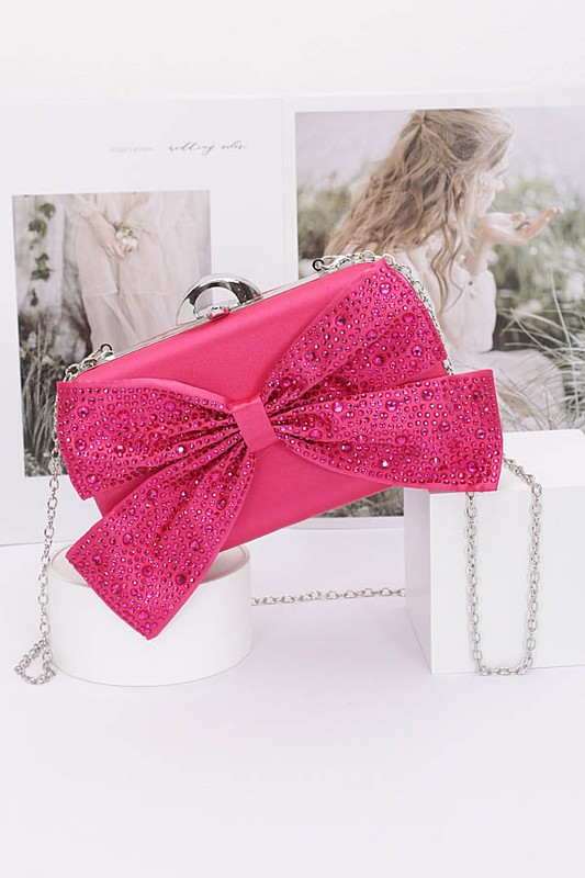 RIBBON NYLON CLUTCH