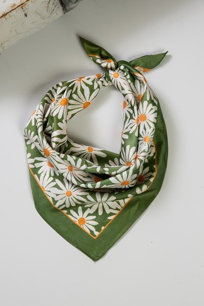 FLOWER SILK SCARF