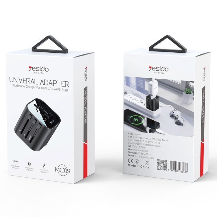 YESIDO UNIVERSAL CHARGER MCO9