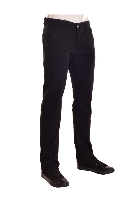 MEN CHINO PANTS BLK