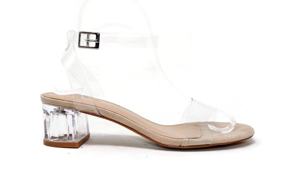 CLEAR 3INCH HEELS