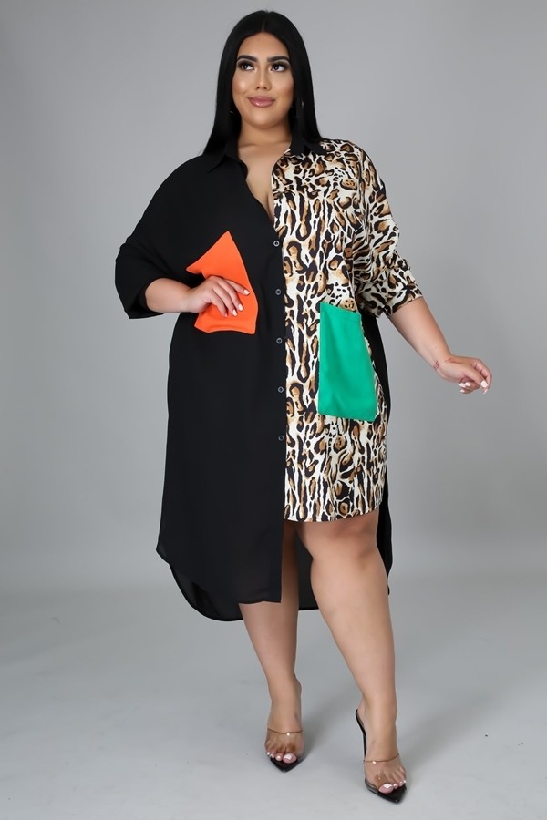 PLUS SHIRT DRESS