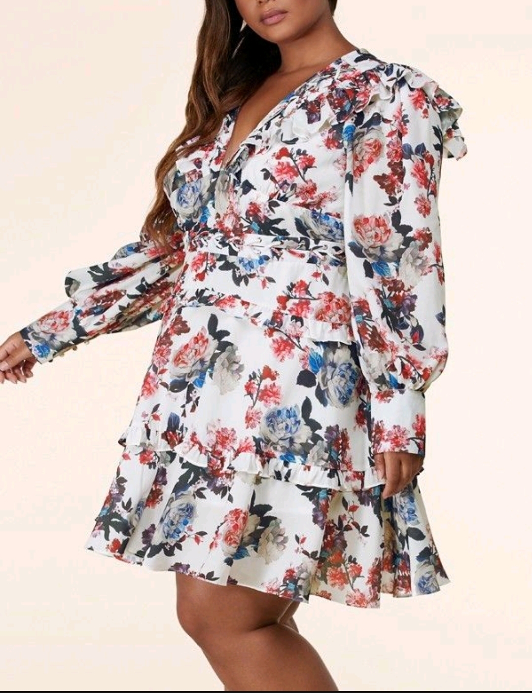 PLUS LS MINI DRESS