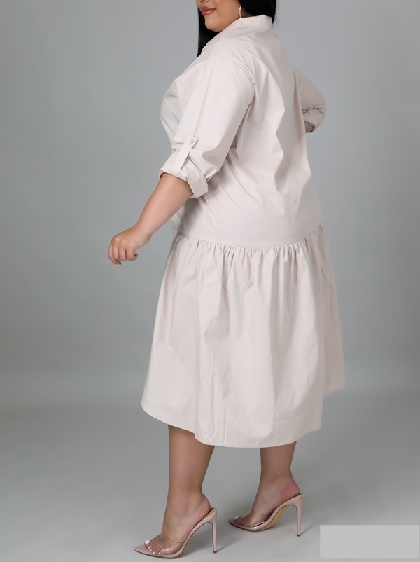 PLUS SHIRT DRESS