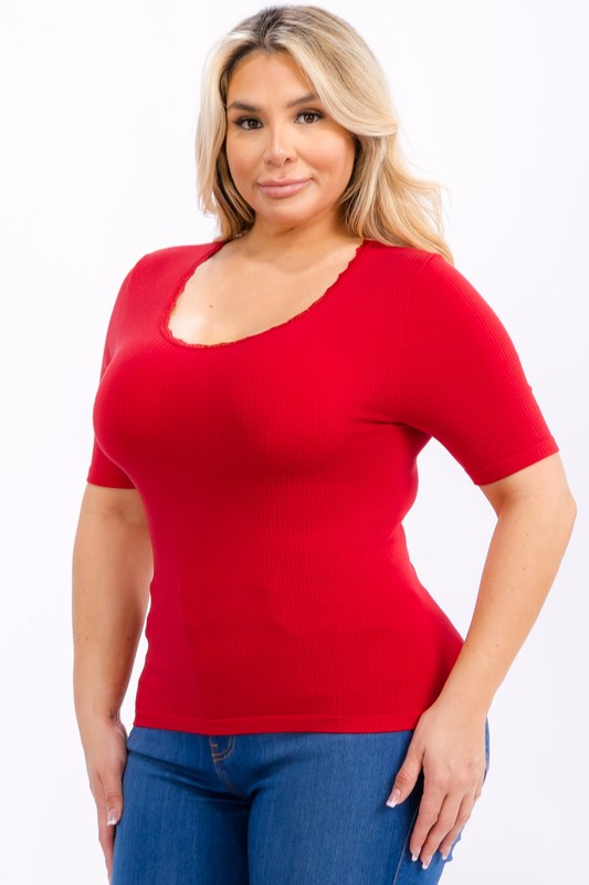 PLUS SS SEAMLESS TOPS