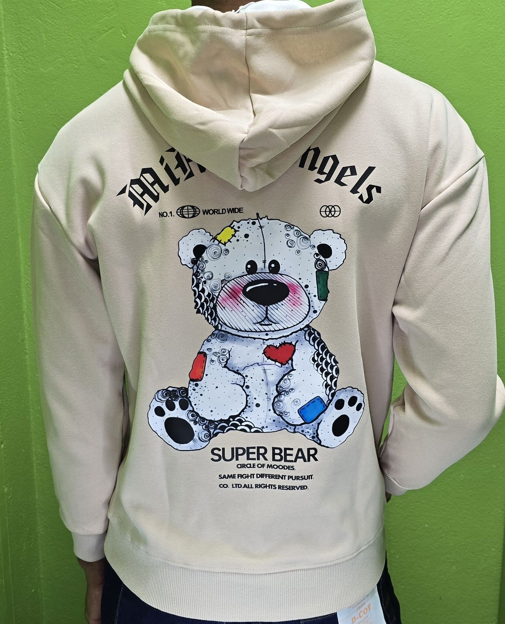 MEN HOODED LSLV SWTR