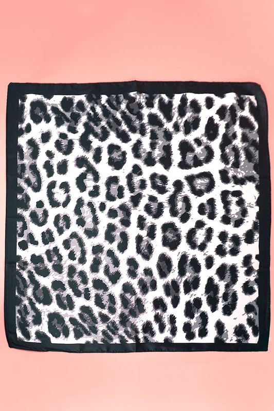 ANIMAL PRINT SILK SCARF