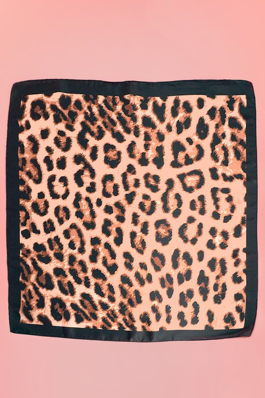 ANIMAL PRINT SILK SCARF