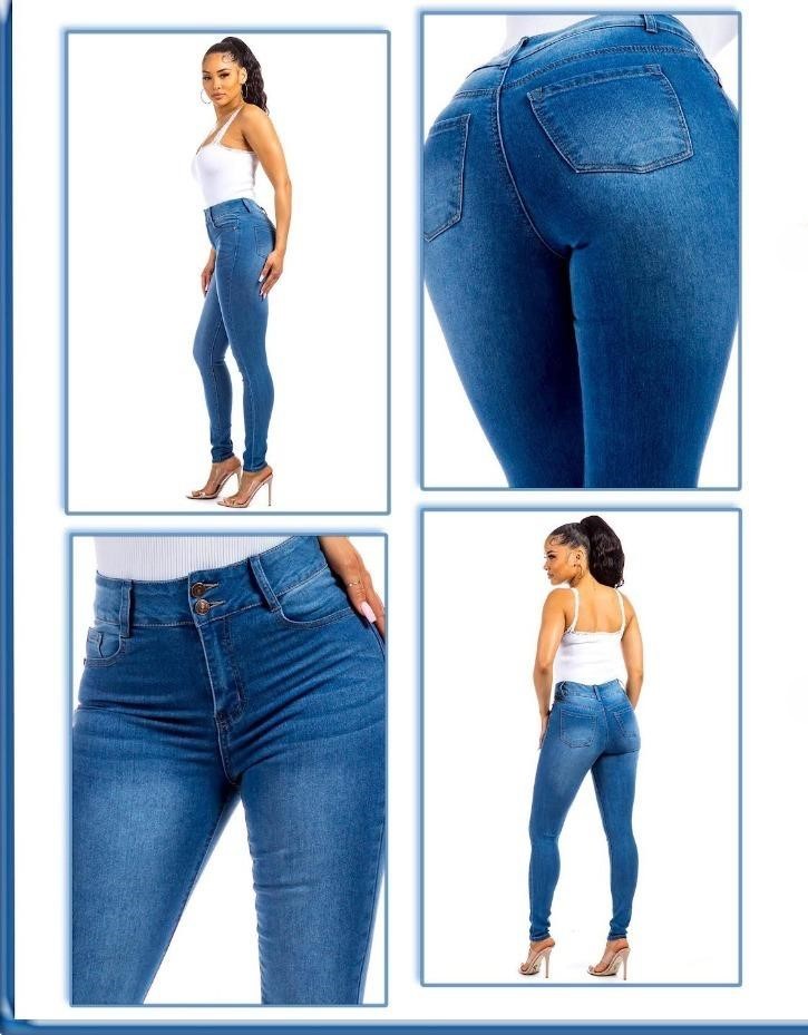 LADIES SOLID SKINNY DENIM