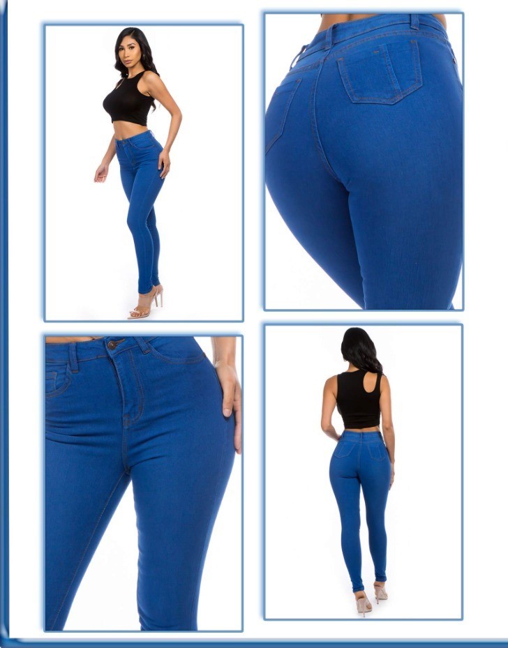 LADIES SOLID SKINNY DENIM