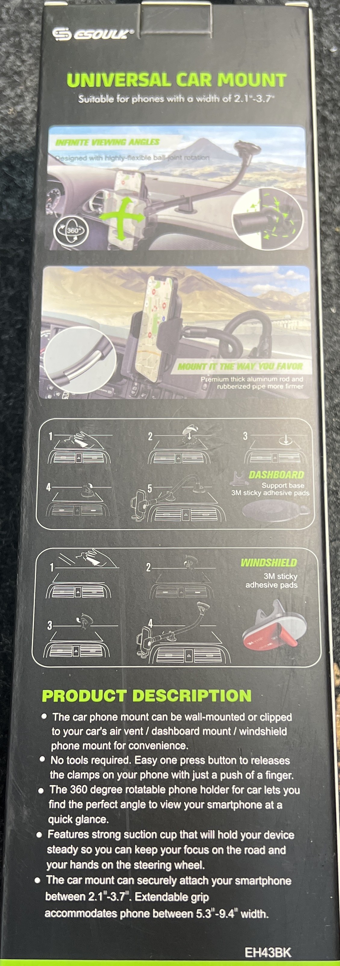 ESOULK UNIVERSAL CAR MOUNT