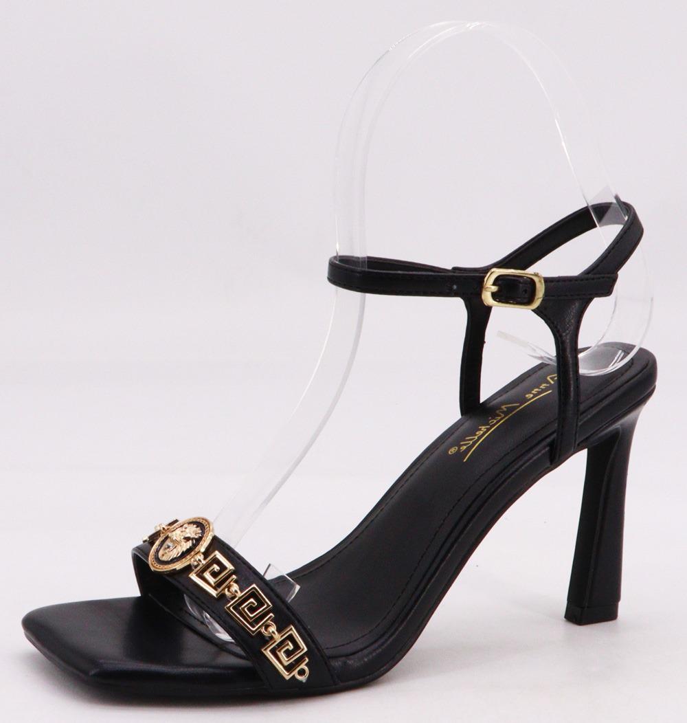 ANKLE STRAPPY MID HEEL HEELS