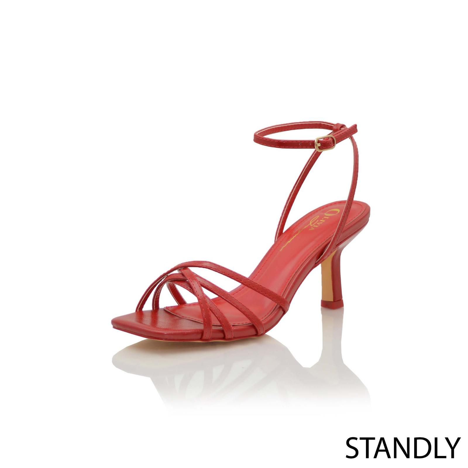 ANKLE STRAPPY MID HEELS