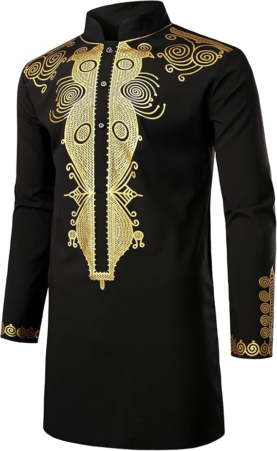 LONG SLEEVE DASHIKI SHIRT