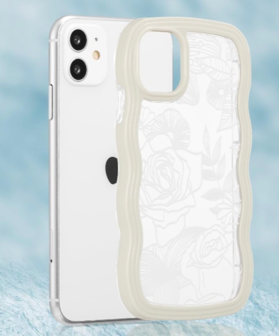 IP11 FLORAL CLEAR HARD CASE