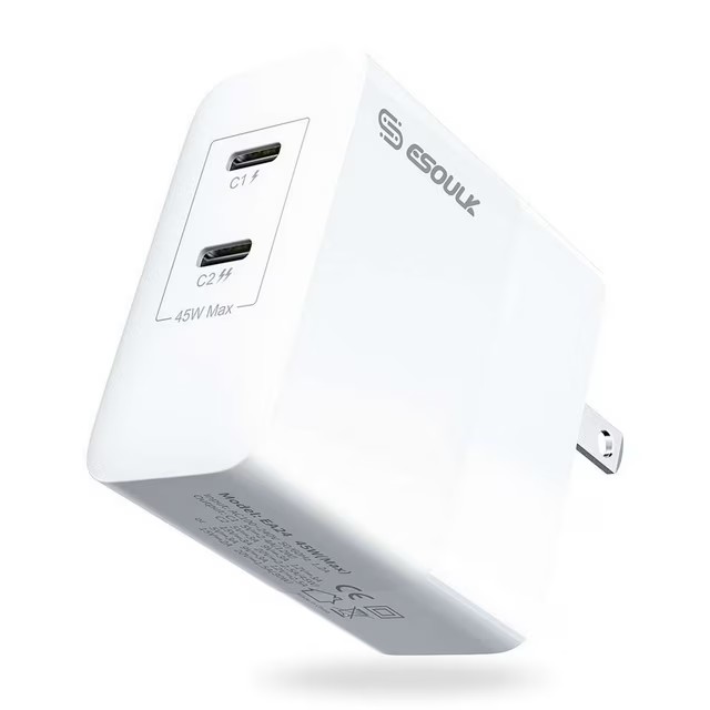 ESOULK 45W FAST WALL DUAL C PORTS