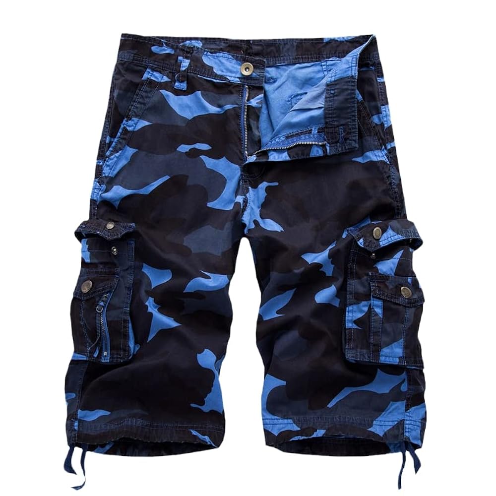 MEN CAMO CARGO SHORTS