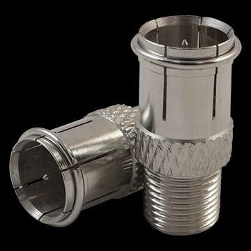 F FEMALE TO F MALE PUSH ON ADAPTER