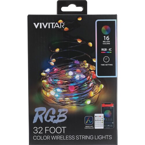VIVITAR RGB 32 COLOR WIRELESS STRING LIGHTS