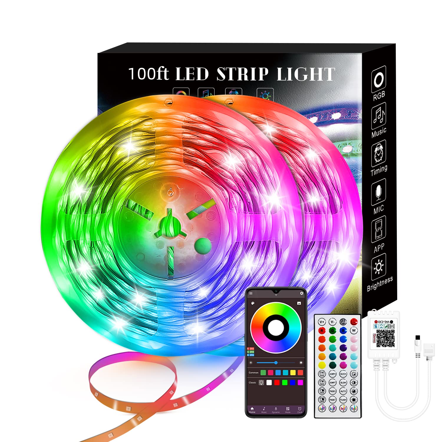 BYTECH RGB 100 FEET LED STRIP